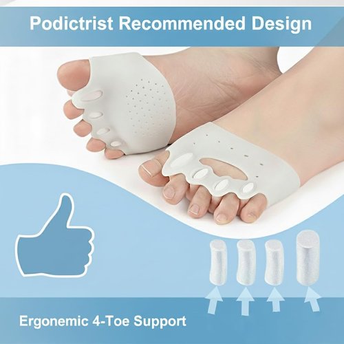 Habioer Upgraded Toe Separators & Toe Spacers for Women and Men - Podiatrist Recommended, Bunion Corrector, Foot Alignment and Pain Relief(2 Pair)