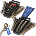 DISEN 24pcs Ratcheting Wrench Set 90 Tooth Flex-Head, 24mm & Inch Sizes
