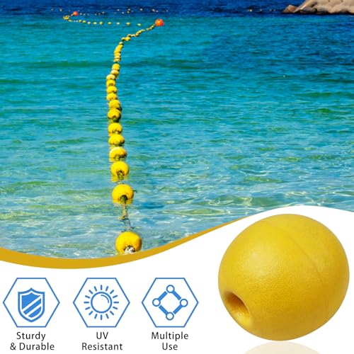 Round Deep Water Fishing Floats 4-inch Diameter 2pcs High Visibility Buoy Marker
