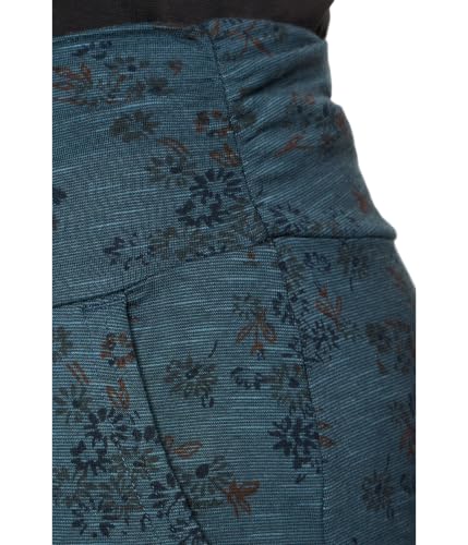 Women's Chaka Wide Leg Crop Pants Small Navy Print - Comfortable & Stylish