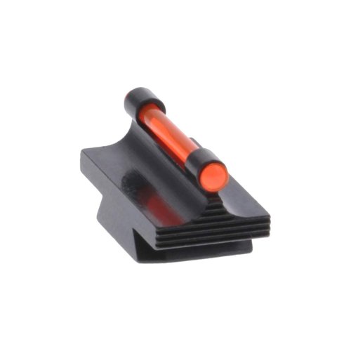 TRUGLO 3/8-Inch Dovetail Front Steel Gun Sight Replacement Fiber Optic Ramp Sight - .530", RED