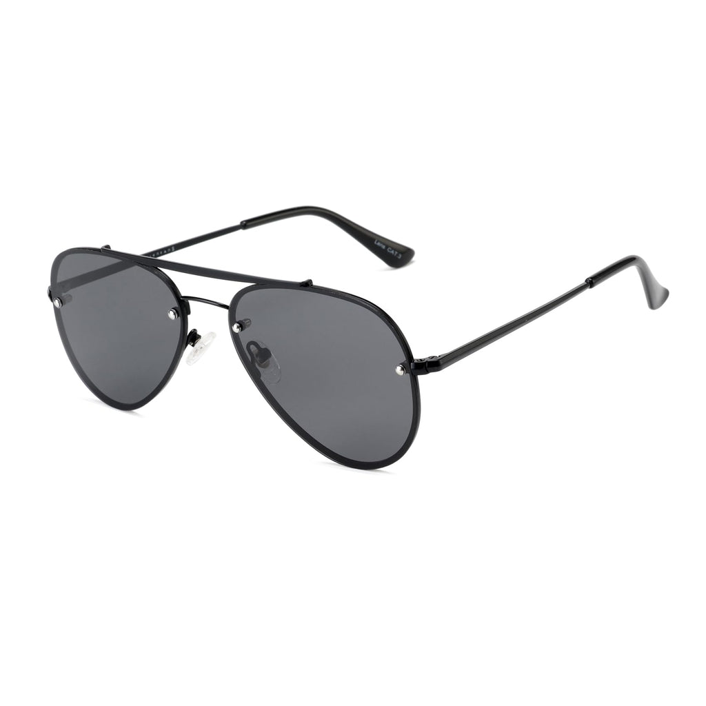 VIVIENFANG Black Sunglasses Woman, Retro Polarized Sun Glasses for Men, Super Dark Shades Womens UV400 Protection VF2224A