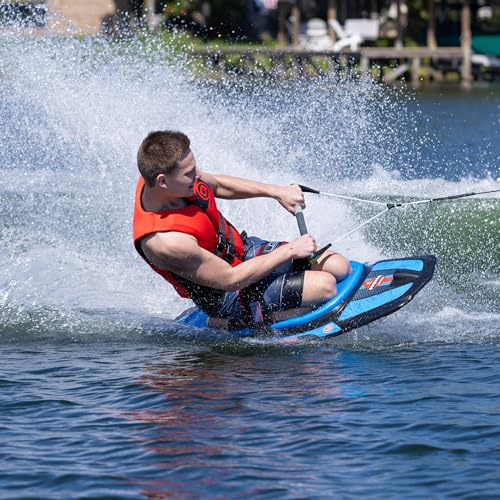 O'Brien Voodoo Kneeboard with Rotomolded Shell, Fins, Comfort Pad & Padded Strap