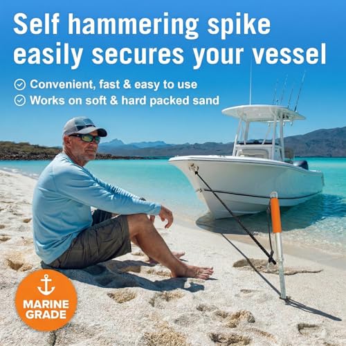 Better Boat Sand Spike Boat Anchor Pole Up to 30FT for Kayaks, Pontoons, and Small Watercraft