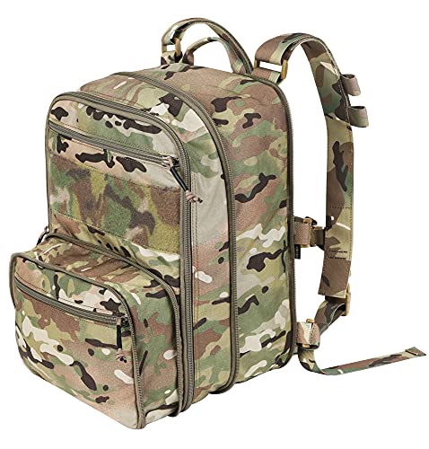 KRYDEX Camo Tactical Expandable Backpack MOLLE Hiking & Hunting Bag