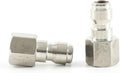 Skiennix Quick-Disconnect Plug Kits - 1/8 Inch BSPP Female Air Tool Fittings with Seals | 2 Sets