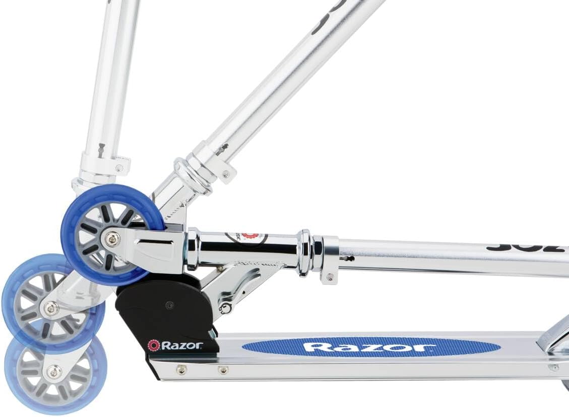Skiennix Razor Spark Kick Scooter - Blue - Fun & Safe Ride for Kids