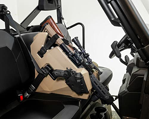 UTV Gun Holder Mount for 4 Firearms - Universal Fit for Polaris Can Am Kawasaki