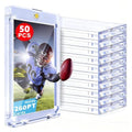 YZtree 50 Pack 260pt Magnetic Card Holders - Clear Ultra Slim One Touch Collectible Card Protectors
