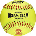 Fastpitch Softballs 12 Pack - NFHS Approved Synthetic Cover Yellow - 12 Inches, Variation of One Color