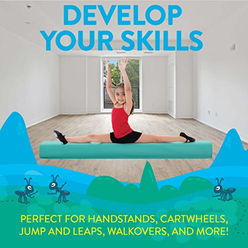 Antsy Pants 4FT Aqua Balance Beam 2-Pack - Portable Gymnastics Equipment for Kids & Adults