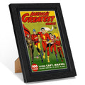 Comic Book Frame 1 Pack - Premium Wooden Display Case for 6.67"x10.16" Comics - Wall Mount or Tabletop
