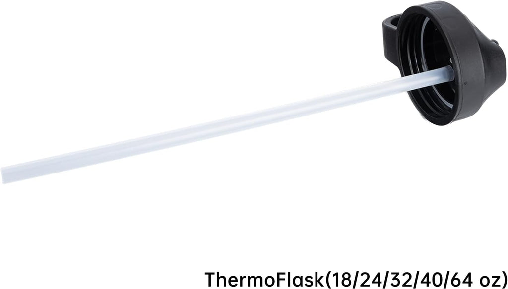 Straw Lid Compatible With Thermoflask 18OZ/24OZ/32OZ/40OZ/64OZ Water Bottle, Water Bottles Lids With 2 Straws and 1 Straw Brush, Straw Lid Compatible WithThermo flask