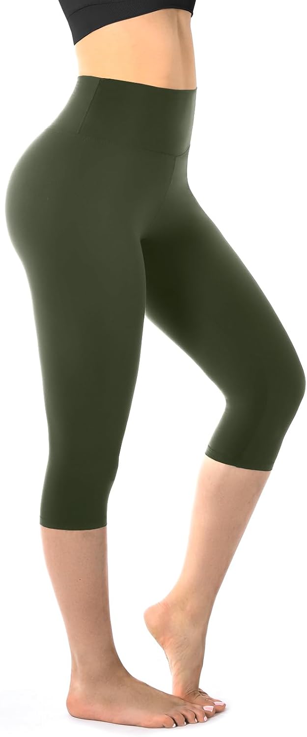 Walifrey Capri Leggings - Buttery Soft High-Waisted Yoga & Gym Pants for Women