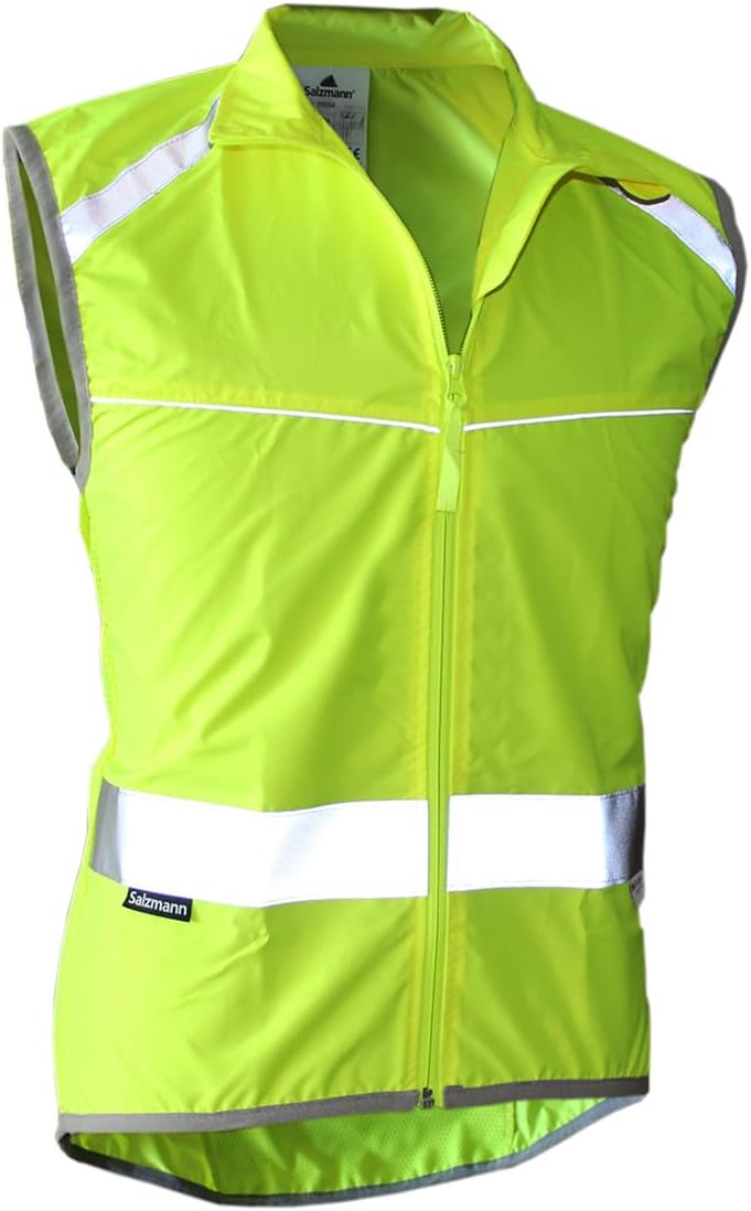 Salzmann High Visibility Cycling Vest - Reflective Gilet with 3M Scotchlite for Safety