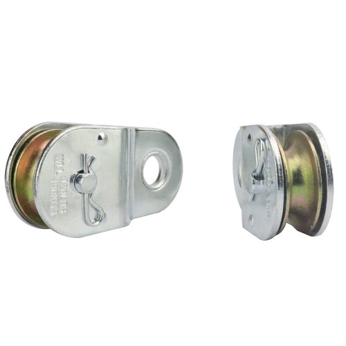 Nxtop Zinc Plated Fixed Single Pulley Fixed Eye Steel Pulley 1-1/2" (2 Pack)