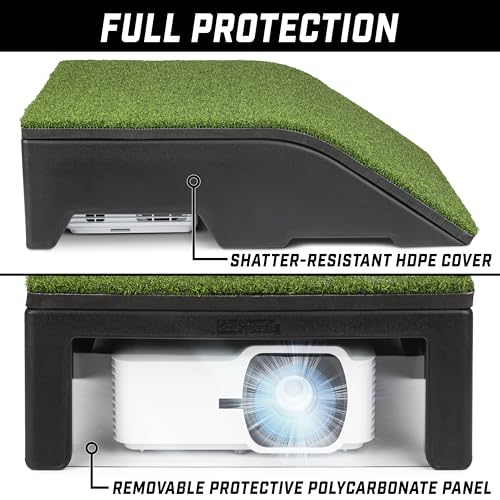 Golf Simulator Projector Cover with Turf Floor Mount for LED Projectors