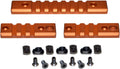 PRESMA M-Lok to Picatinny Rail Adapter Kit - 3 Piece Set with Orange Finish for Versatile Mounting