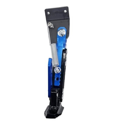 Kickstand Bracket for Motorcycle Dirt Bike Scooter, Side Stand Mount with Screws - 55mm (2.17in) Hole Spacing, Universal Kickstand Support Bracket Compatible with Scooters (Blue-Hole spacing 2.2in)