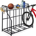 4 Bike Floor Stand Rack for Garage Indoor & Outdoor Bicycle Storage