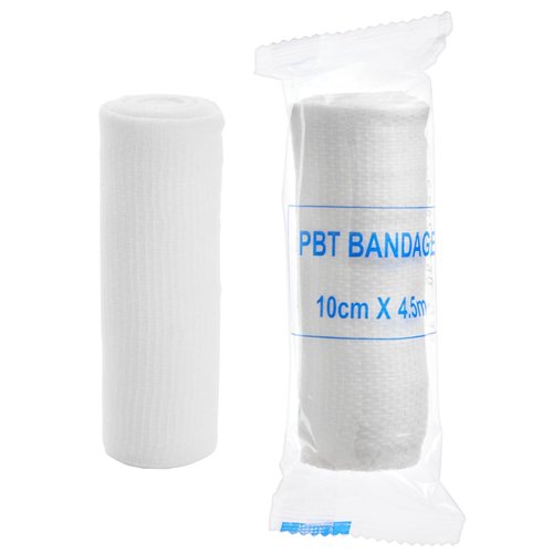 Juvale 4-Inch Gauze Bandage Roll - Soft Stretchy Fabric & Gauze Wrap - Breathable Textured Design for Secure Compression - Pack of 1, 48 Count