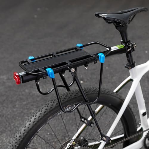 ROCKBROS Rear Bike Rack Quick Release Cargo Rack for Luggage - Black & Blue