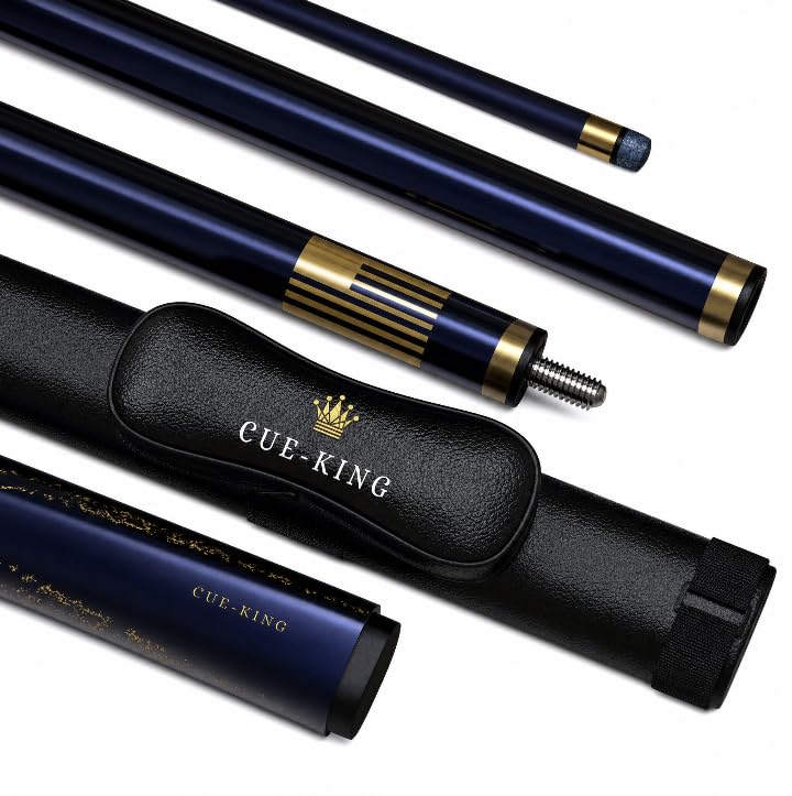 Cue-King Premier 2.0 Pool Cue 58 inch, 20oz with Leather Case & 9.5mm Tip