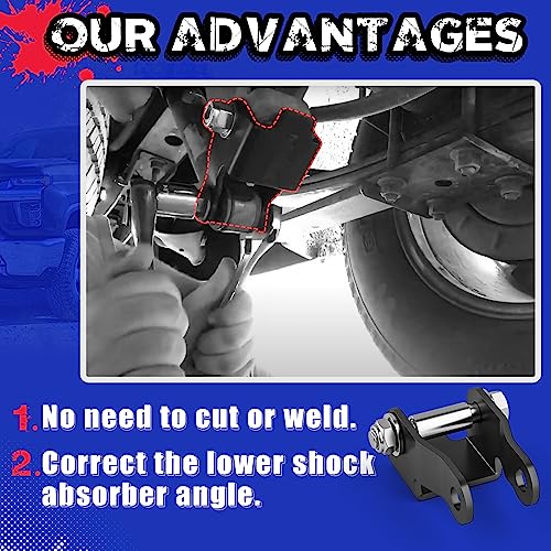 KSP 4-6 Inch Shock Extender Kit for Silverado Sierra 1500 Lowered Trucks 1999-2006
