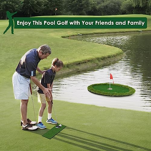 Kokorona Floating Golf Green for Pool & Backyard Practice - Foldable Chipping Mat