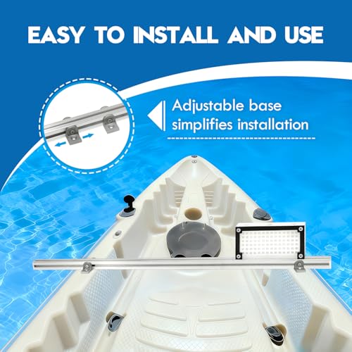 Heavy Duty Aluminum Kayak Trolling Motor Mount Kit with Adjustable Bracket