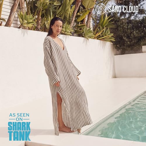 Sand Cloud Grey Kiltan Gauze Beach Cover Up for Women