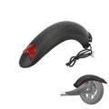 Topyond Electric Scooter Rear Fender - 10 Inch Mudguard With Red Light Lamp, Splash Guard Replacement Accessory