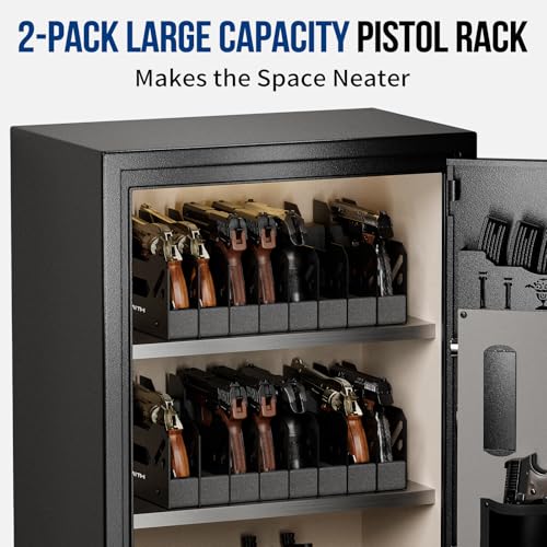 BlackSmith 2-Piece Foam Gun Rack Set with 8 Slots per Piece for Pistols & Revolvers