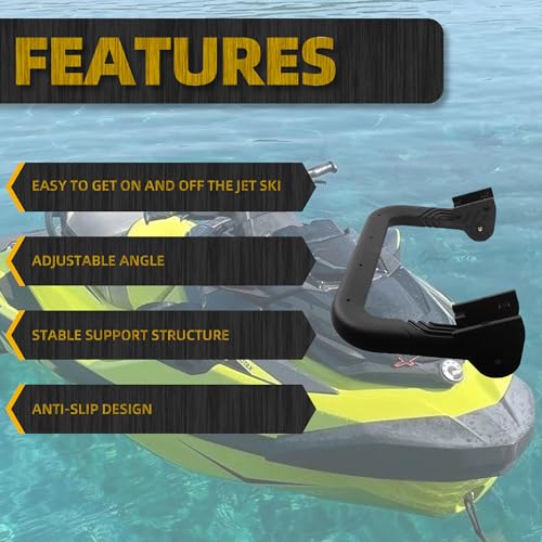 Boat Boarding Ladder for Sea-Doo RXT, GTX, GTR, RXP-X, Wake Pro | Anti-Slip Step