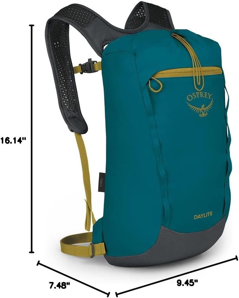 Osprey Daylite Cinch Backpack - Versatile Deep Peyto Green for Everyday Adventures