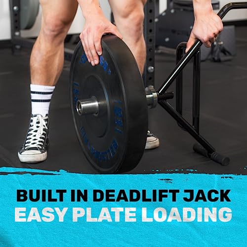 Trap Bar Bells of Steel Open Hex Deadlift Bar with Rotating Sleeves - Black & Silver, 700 lb Capacity