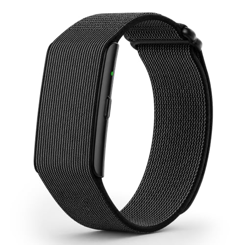 Domhong Black Screenless Fitness Tracker with Heart Rate, SpO2, HRV & Sleep Monitoring