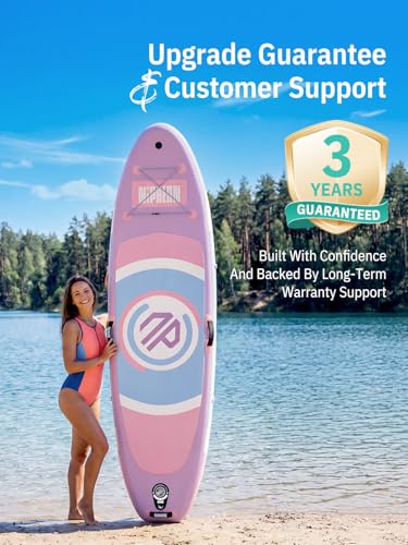 Inflatable Paddle Board 10' Ultra-Light SUP for Beginners - Light Purple