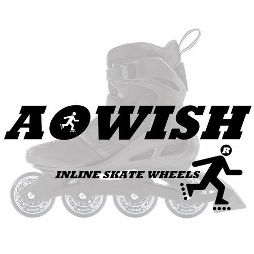 AOWISH 8-Pack 68mm Inline Skate Wheels Outdoor Asphalt Formula Aggressive Roller Blades Wheels 90a Roller Hockey Replacement Wheels with Bearings ABEC-9 and Floating Spacers (Black Color)