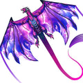Kids & Adults Complete Purple Kite with Handle & 100ft Line - Easy to Fly for Outdoor Fun