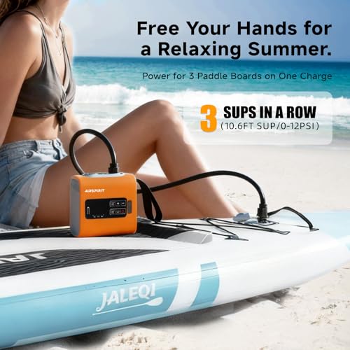Electric Paddle Board Pump - Rechargeable High Pressure SUP Inflator with Digital Display