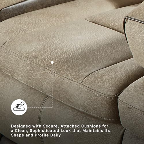 Ashley Signature Design Next-Gen DuraPella Power Reclining Sofa Beige - Sand Variation