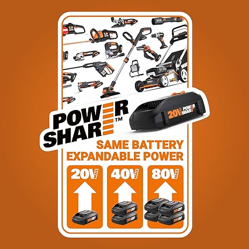 WORX 20V Cordless Crown Stapler Kit - 3/8-Inch, Battery & Charger Included