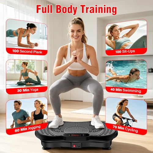 Vibration Plate for Lymphatic Drainage & Weight Loss - Adjustable Speeds