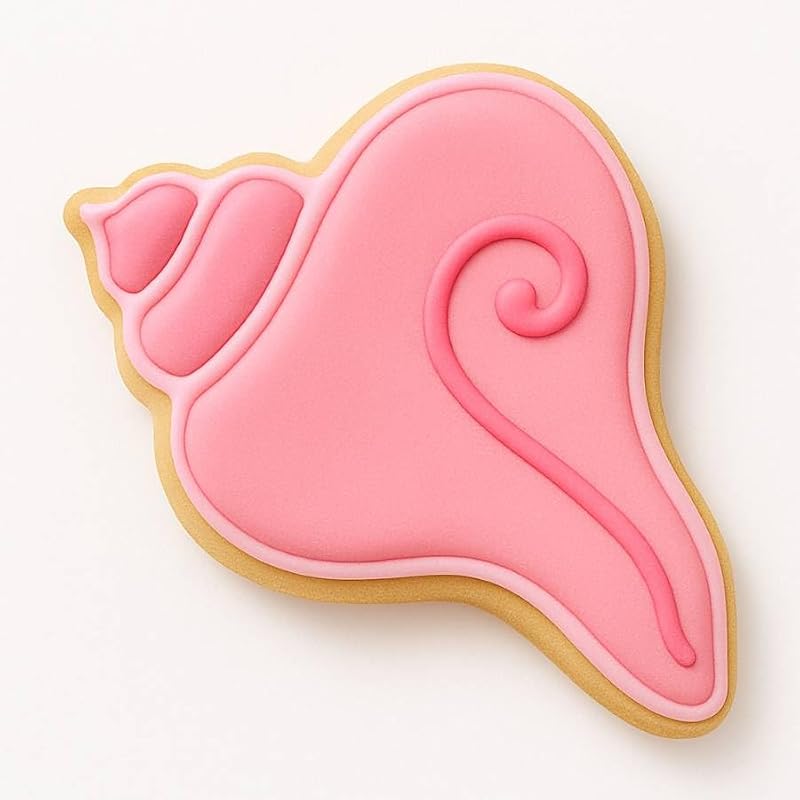 4-Piece Summer Seashell Cookie Cutter Set – Starfish, Sand Dollar, Shell, Conch