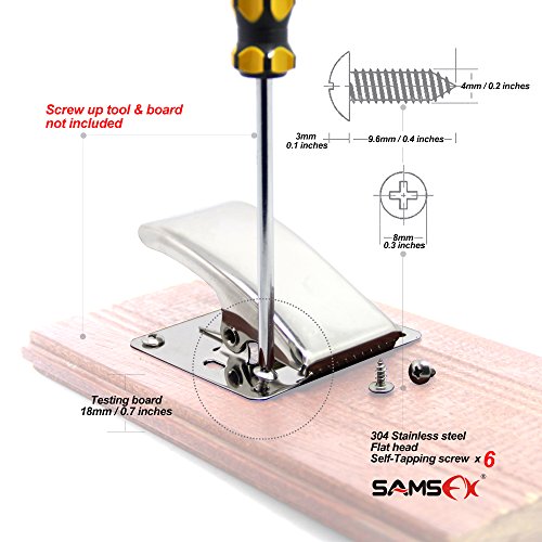 Fish Clamp for Fillet Table and Bait Station - Deep-Jaw Stainless Steel Fish Cleaning Board Tools - Variation of THIS listing