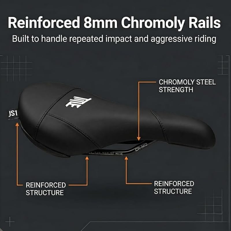 MTB Bike Saddle - Performance Mountain Bike Seat for Mountain Biking - Black