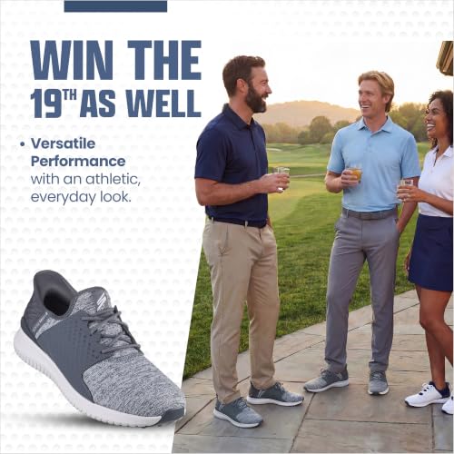 Skechers Max 2 Rover Men’s Golf Shoes - Grey, Slip-In, Water-Repellent, Size 10