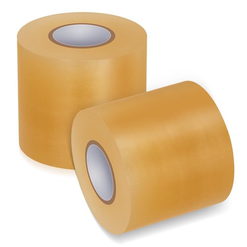 Pangda Wrestling Mat Tape 3 or 4 Inch Heavy Duty 7 Mil PVC Carpet Tape for Wrestling Grappling Exercise Mats Seaming Cover Gym Floor Carpet Seam(4'',Clear,2 Rolls)