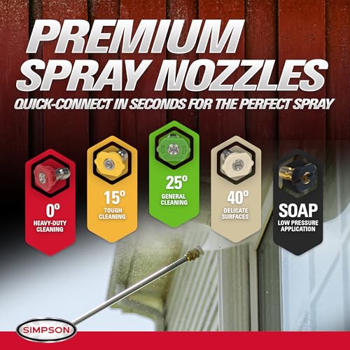 SIMPSON PowerShot 4000 PSI Gas Pressure Washer with Honda GX270, 3.5 GPM, Triplex Pump & Accessories